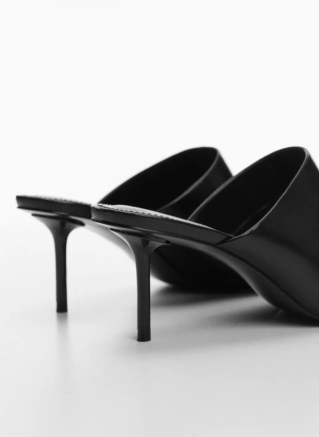 Stiletto heel leather mules - Image 4