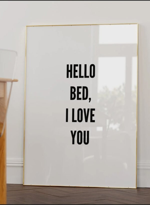 Hello Bed I Love You