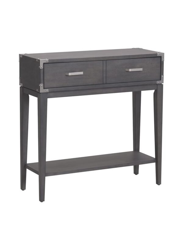 Leick Home Beckett Industrial Console Table, Gray