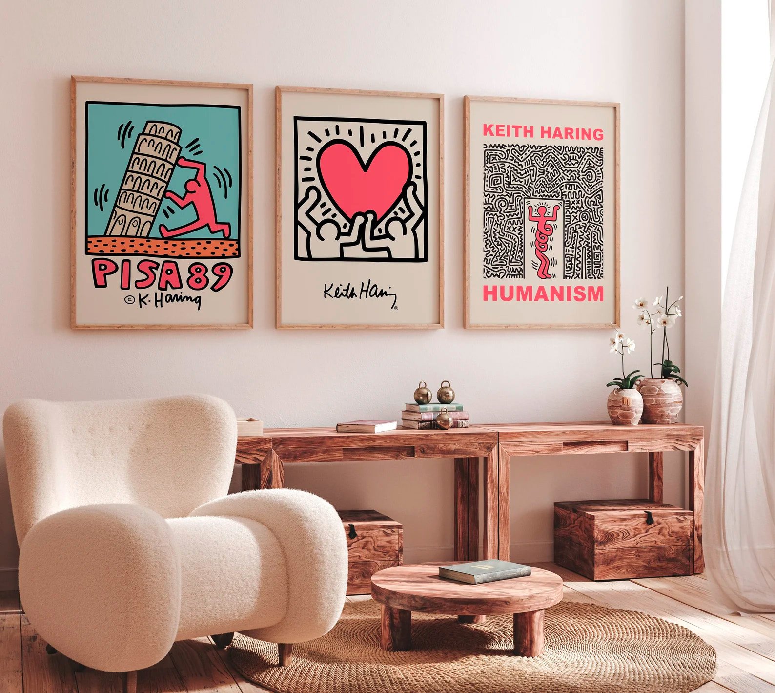 Wall Art Set of 3,Matisse Print,Flower Market Poster,Yayoi Kusama Print Set