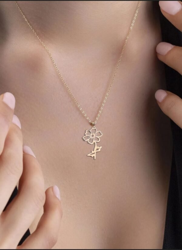 Birth Flower Necklace